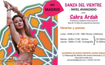 Clases de Danza Oriental NIVEL AVANZADO en Madrid