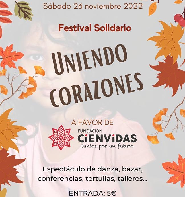 Cartel principal Festival Solidario "Uniendo Corazones"